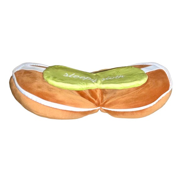 Sloth Relaxeazzz Plush Round Travel Pillow & Eye Mask Set - Picture 3 of 6